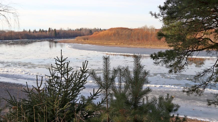 Предзимье на берегу Бирюсы